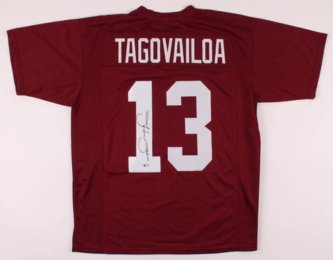 Tua Tagovailoa Signed Alabama Crimson Tide Jersey (Beckett COA) 2020 #5 Pick Q.B