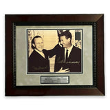 Ted Williams & Stan Musial Signed Autographed Photo Framed 14x17 Green Diamond