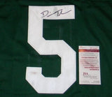 DEVIN THOMAS AUTOGRAPHED SIGNED MICHIGAN STATE SPARTANS #5 GREEN JERSEY JSA