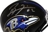 Ray Lewis & Ed Reed Signed Baltimore Ravens VSR4 Mini Helmet Beckett 38886