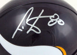 Cris Carter Autographed Minnesota Vikings Mini Helmet-Beckett Hologram *Silver