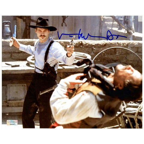 Val Kilmer Autographed Tombstone Doc Holliday OK Corral Gunfight 8x10 Photo
