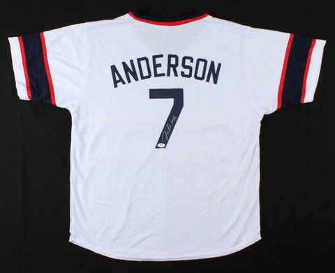 Tim Anderson Signed Chicago White Sox 1983 Throwback Jersey (JSA COA) Shortstop