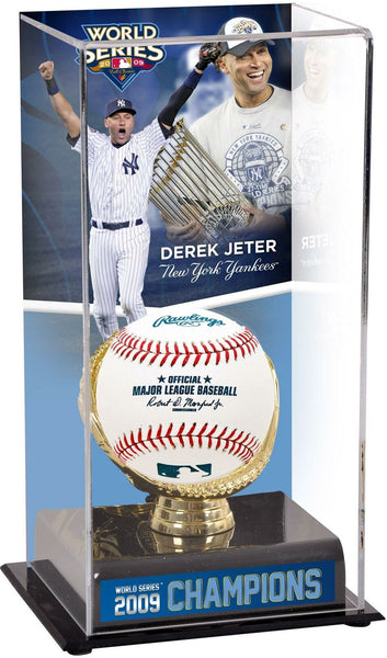 Derek Jeter New York Yankees 2009 World Series Display Case with Image