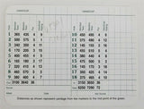 Vijay Singh Signed Original Augusta National Golf Club Scorecard (SOP COA)