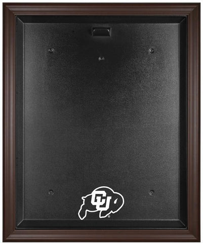 Colorado Buffaloes Brown Framed Logo Jersey Display Case Authentic