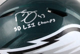 Darren Sproles Signed Eagles F/S Speed Authentic Helmet w/SBChamps-BeckettW Holo