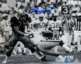 Howie Long Autographed Raiders 8x10 B/W Photo - Beckett W Hologram *Blue