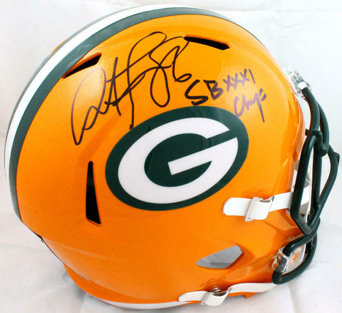 Antonio Freeman Autographed Packers F/S Speed Helmet w/SB Champs-Beckett W Holo