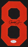 Cal Ripken Jr. Signed Baltimore Orioles 35x43 Custom Framed Jersey (JSA COA)