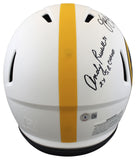 Steelers LBs (3) Signed Lunar Full Size Speed Proline Helmet BAS Witnessed