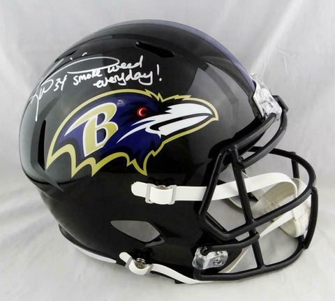 Ricky Williams Signed Baltimore Ravens F/S Helmet w/SWED - JSA W Auth *Silver