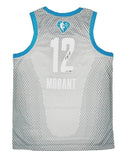 JA MORANT Autographed Memphis Grizzlies 2022 All Star Gray Jersey PANINI LE 50