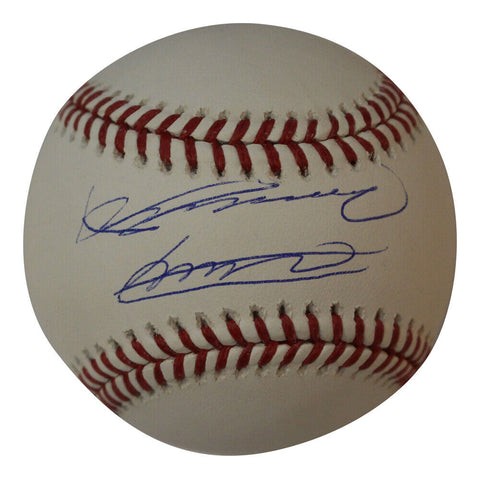 Vlad Guerrero Jr & Vladimir Guerrero Sr Autographed OML Baseball JSA 36505