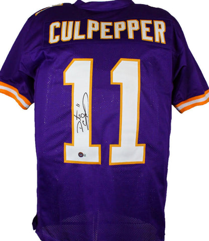 Daunte Culpepper Autographed Purple Pro Style Jersey-Beckett W Hologram *Black