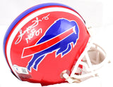 Thurman Thomas Autographed Buffalo Bills 87-01 Mini Helmet w/HOF- Beckett W Holo