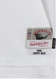 FRMD Jerry Rice 49ers Signed White Mitchell & Ness Rep Jersey with HOF 2010 Insc