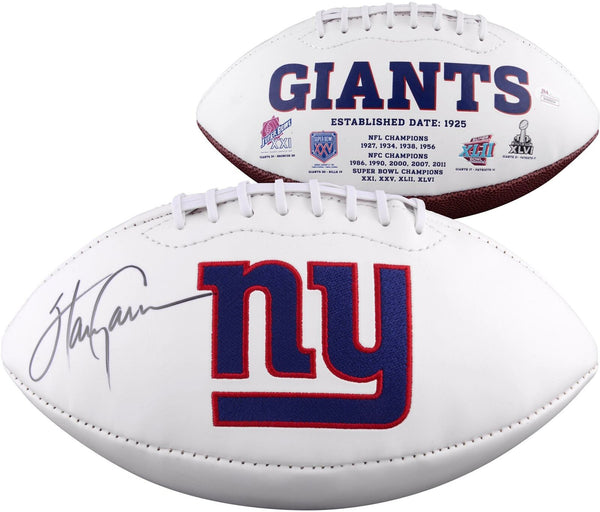 Harry Carson NFL New York Giants Autographed Logo Football