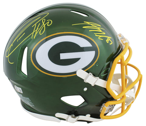 Packers Donald Driver & Jordy Nelson Signed Flash F/S Speed Proline Helmet BAS W