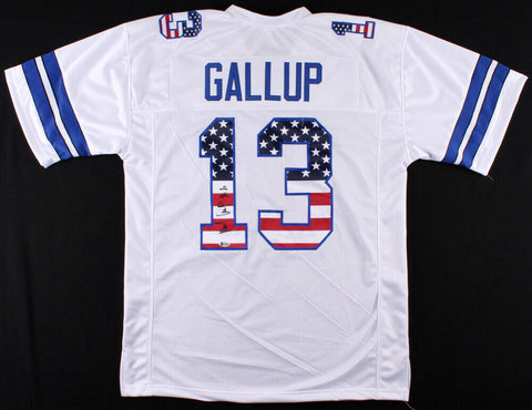 Michael Gallup Signed Dallas Cowboys "American Flag" Jersey 2018 3rd Rd Pick W.R