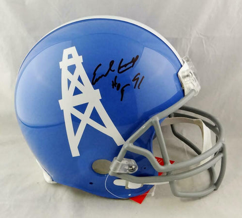 Earl Campbell Autographed Houston Oilers Full Size ProLine TB Helmet W/ HOF- JSA