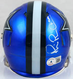 Michael Irvin Autographed Dallas Cowboys Flash Speed Mini Helmet- Beckett W Holo