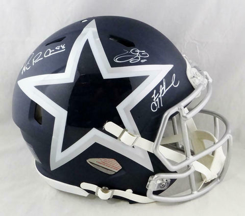 Irvin, Smith, Aikman Signed Cowboys F/S AMP Speed Authentic Helmet- Beckett Auth