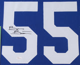 Brian Bosworth Signed Seattle Seahawks 31x35 Custom Framed Jersey (JSA) The BOZ