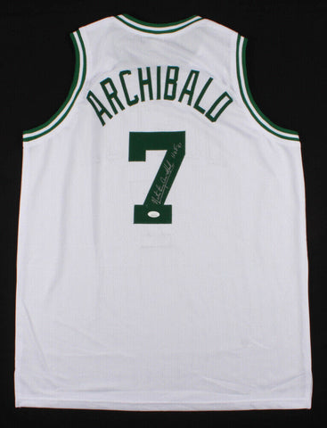 Nate "Tiny" Archibald Signed Boston Celtics Jersey Inscribed "HOF 91" (JSA COA)