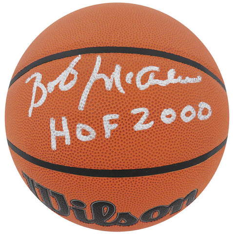 Bob McAdoo Signed Wilson Indoor/Outdoor NBA Basketball w/HOF 2000 - (SS COA)