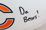 Cole Kmet Autographed Chicago Bears Logo Football w/Da Bears-Beckett W Hologram