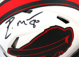 Eric Moulds Autographed Buffalo Bills Lunar Speed Mini Helmet-Beckett W Hologram