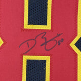 FRAMED Autographed/Signed DWAYNE BOWE 33x42 Kansas City Black Jersey JSA COA