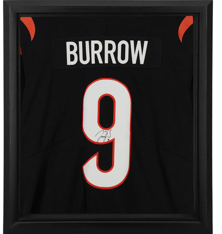 Joe Burrow Bengals FRMD Signed Black Nike Vapor Limited Jersey Shadowbox