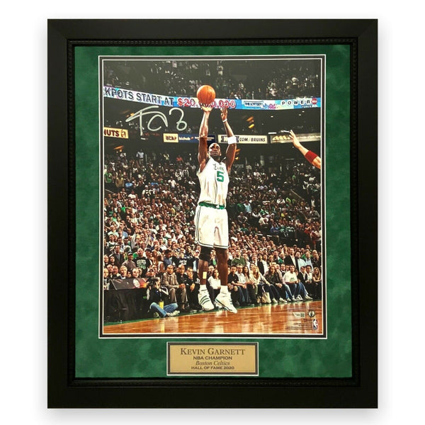 Kevin Garnett Signed Autographed Photo Custom Framed To 20x24 Celtics Fanatics