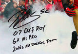 Patrick Willis Autographed SF 49ers Running 16x20 Photo w/3 Insc.-Beckett W Holo