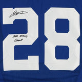 FRMD Jonathan Taylor Colts Signed Blue Nike Elite Jersey w/Rushing Champ Insc