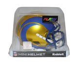 Cam Akers Autographed Los Angeles Rams Flash Mini Helmet Beckett 35392