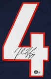 John Lynch Authentic Signed Navy Blue Pro Style Jersey Autographed BAS Witnessed