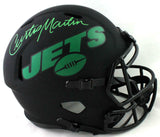 Curtis Martin Signed New York Jets F/S Eclipse Speed Helmet - PSA Auth *Green