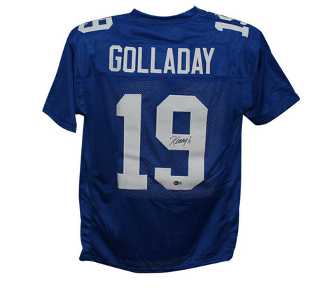 Kenny Golladay Autographed/Signed Pro Style Blue XL Jersey Beckett BAS 33696