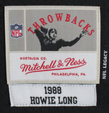 Raiders Howie Long HOF 00 Authentic Signed Black Mitchell & Ness Jersey BAS Wit