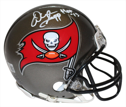 Warren Sapp Signed Tampa Bay Buccaneers 97-13 VSR4 Mini Helmet Beckett 35976