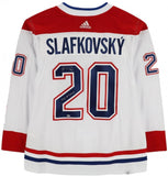 JURAJ SLAFKOVSKY Autographed "2022 #1 Pick" Canadians Authentic Jersey FANATICS