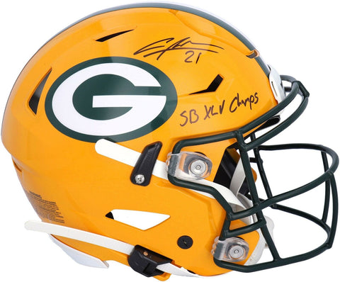 Charles Woodson GB Packers Signed Flex Authentic Helmet & "SB XLV Champs" Insc