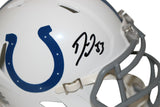 Darius Leonard Autographed Indianapolis Colts Speed Mini Helmet Beckett 35376