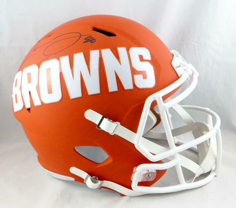Jarvis Landry Autographed Cleveland Browns F/S AMP Speed Helmet- JSA W Auth *Blk