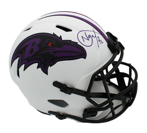 Haloti Ngata Signed Baltimore Ravens Speed Full Size Lunar NFL Helmet