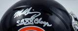 Mike Singletary Autographed Bears Speed Mini Helmet w/SB Champs- Beckett W Holo