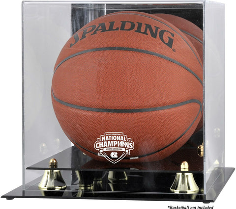 UNC Tar Heels 2017 NCAA Mens Basketball National Champs Golden Ball Display Case